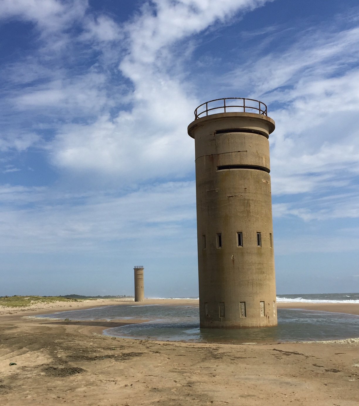Fort_Miles,_WWII_Observation_Towers,_Cape_Henlopen,_DE_During_Tropical_Storm_Hermine,_Sept._4,_2016 Fort_Miles,_WWII_Observation_Towers,_Cape_Henlopen,_DE_During_Tropical_Storm_Hermine,_Sept._4,_2016