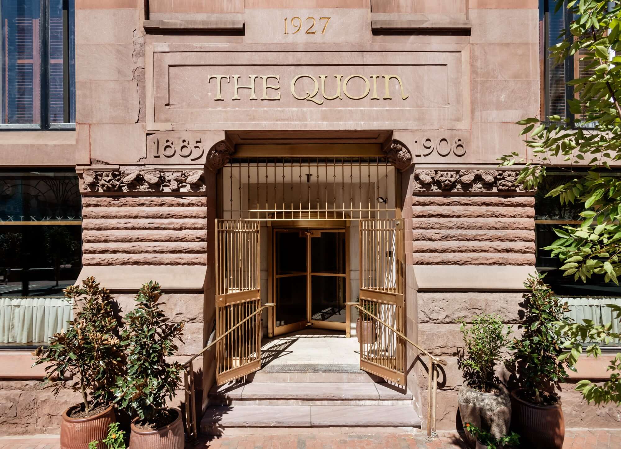 The Quoin Hotel's Historic Entrance